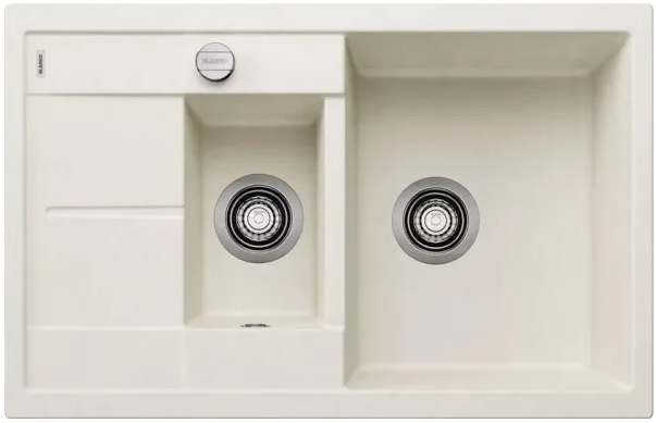 Мойка Blanco Metra 6 S Compact мягкий белый, клапан-автомат