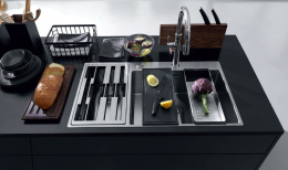 Мойка Franke Box Center BWX 220-54-27 TL рабочий центр слева, вентиль-автомат