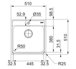 Мойка для кухни Franke BCX 610-51 TL