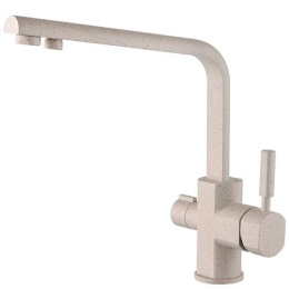 Смеситель Kaiser Decor 40144-8 светлый песочный мрамор под фильтр для кухни