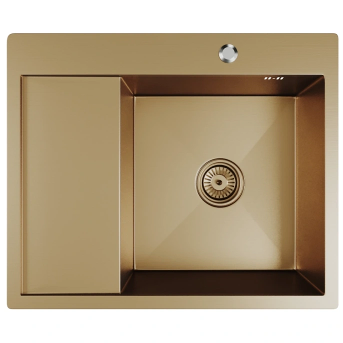 Мойка для кухни MIXLINE PRO 60х50 правя чаша бронза