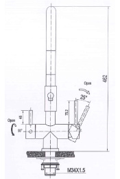 Смеситель для кухни Seaman Eco Venice SSN-1069-SS (3-в-1)