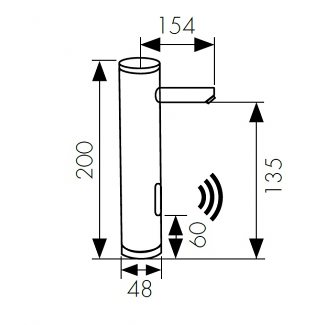 Смеситель KAISER Sensor 38511 сенсорный