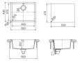 Мойка для кухни Schock Quadro 60 Cristalite оникс