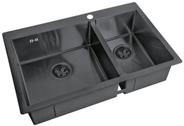 Мойка для кухни Zorg Steel Hammer SH 78-2-51-L Grafit
