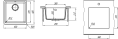 Мойка для кухни Florentina Вега-360 грей