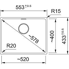 Мойка для кухни Franke MRG 210/110-52 Fragranite белый