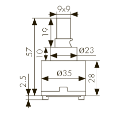 6231 Картридж KАISER 35 синий