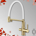 Смеситель для кухни Kern 2094 Bronze-White