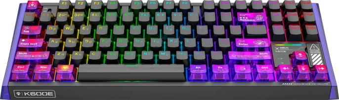 БЕСПРОВОДНАЯ ИГРОВАЯ КЛАВИАТУРА MACHENIKE K600E-B87 QUANTUM