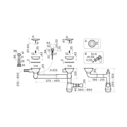Арматура с клапаном-автоматом для полуторочашевых моек Omoikiri WK-1.5CL-R- AB022-A