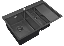 Мойка для кухни Zorg PVD 5178-2-L Grafit