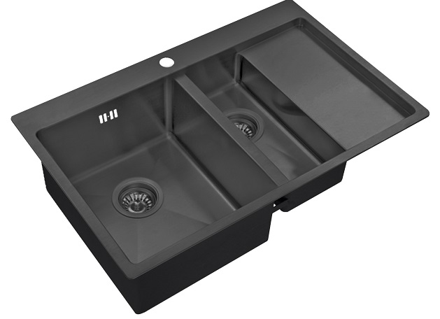 Мойка для кухни Zorg PVD 5178-2-L Grafit