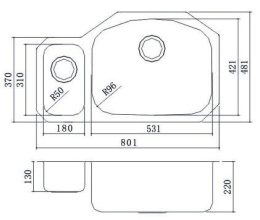 Мойка для кухни Oulin OL-U601