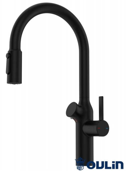 Смеситель для кухни Oulin OL-8018 Black
