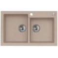 Мойка для кухни Alveus Rock 90 Beige G55, клапан-автомат