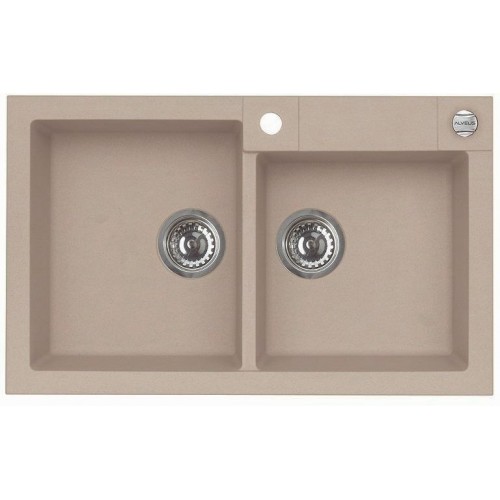 Мойка для кухни Alveus Rock 90 Beige G55, клапан-автомат