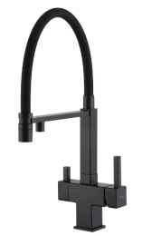 Смеситель для кухни с гибким изливом Gappo G4395-56 черный