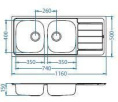 Мойка для кухни Alveus Line 100 Nat