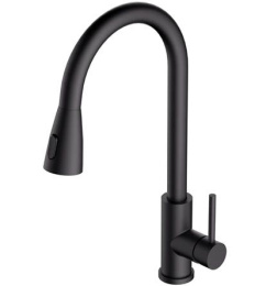 Смеситель для кухни Alveus Primrose-PS Black Matt
