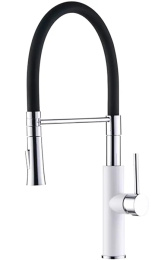 Смеситель для кухни с гибким изливом Ledeme L4097W-2 черный