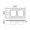 Контейнер для моек Omoikiri DC-02-2 IN