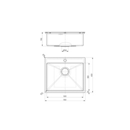 Мойка для кухни Alveus Quarto 10 BRS-90, нерж. сталь брашированная