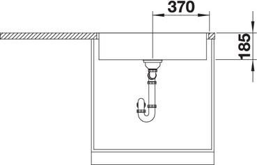 Мойка Blanco Zerox 700-IF Durinox® отводная арматура InFino®