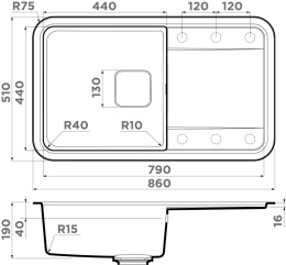 Мойка для кухни Omoikiri Tasogare 86-BE Artgranit/Бежевый
