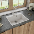 Кухонная мойка MAUNFELD Perla 580 MFQS-580W кремовый