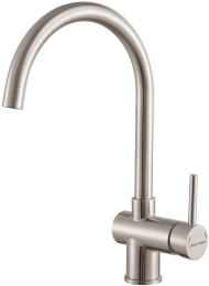 Смеситель для кухни Paulmark Bend Be212066-BS, нержавеющая сталь
