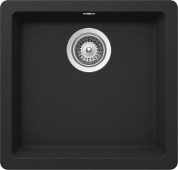 Мойка для кухни Schock Quadro 50U Cristalite подстольный монтаж неро