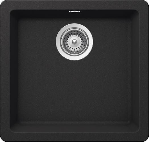 Мойка для кухни Schock Quadro 50U Cristalite подстольный монтаж неро