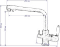 Смеситель для кухни Seaman Barcelone SSL-5384 Copper