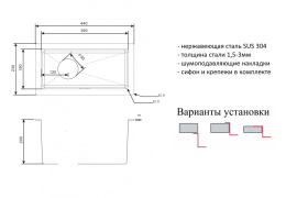 Мойка для кухни Zorg Inox R 2344