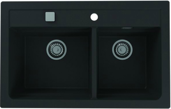 Мойка для кухни Alveus Atrox 50 Carbon G91, клапан-автомат