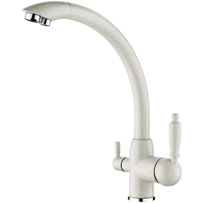 Смеситель для кухни Ledeme H55 L4455W-3 белый