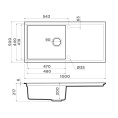 Мойка для кухни Omoikiri Sintesi 100 WH белый