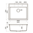 Мойка для кухни Omoikiri Daisen 57 WH белый