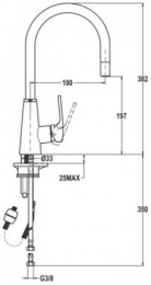 Смеситель для кухни Teka VTK 938 хром