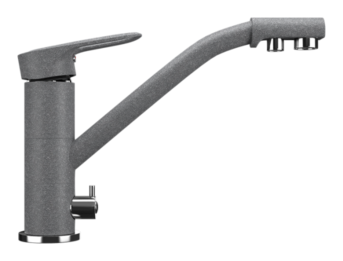 Смеситель для кухни Ulgran U-010 графитовый