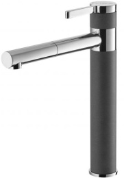 Смеситель для кухни Alveus Zina Granital G04M Steel