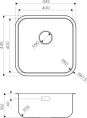 Мойка для кухни Omoikiri Omi 44-U/IF-IN Quadro