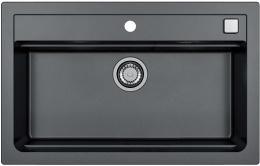 Мойка для кухни Alveus Atrox 40 Carbon G91, клапан-автомат