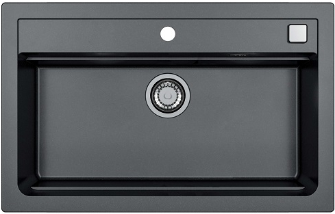 Мойка для кухни Alveus Atrox 40 Carbon G91, клапан-автомат