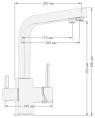 Смеситель для кухни Seaman Barcelone SSL-5391-Water