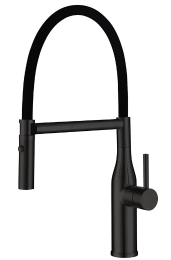 Смеситель для кухни с гибким изливом Gappo G4098-26 черный