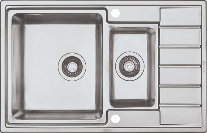 Мойка для кухни Eco Roma Seaman SMR-7850B, клапан автомат