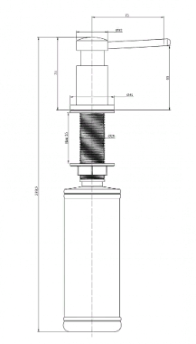 Дозатор Paulmark Brevit D005-BG брашированное золото