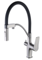 Смеситель для кухни Lemark Bronx LM3761GM графит